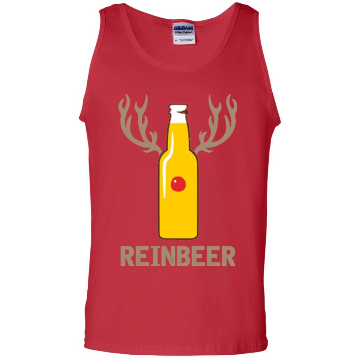 Christmas T-shirt Reinbeer Bottle Drinking Red