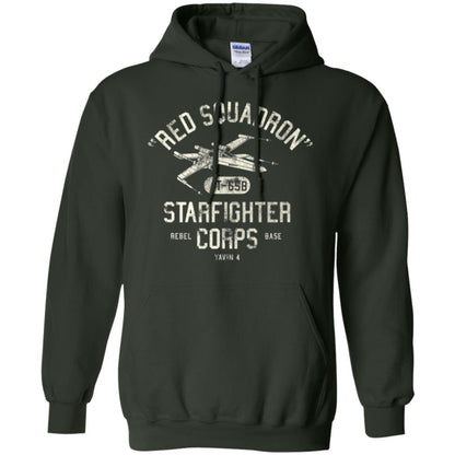 Movie T-shirt Red Squadron Starfighter Rebel Corps Base Forest Green