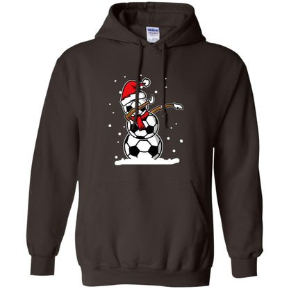 Christmas T-shirt Dabbing Snowman Ball Dark Chocolate