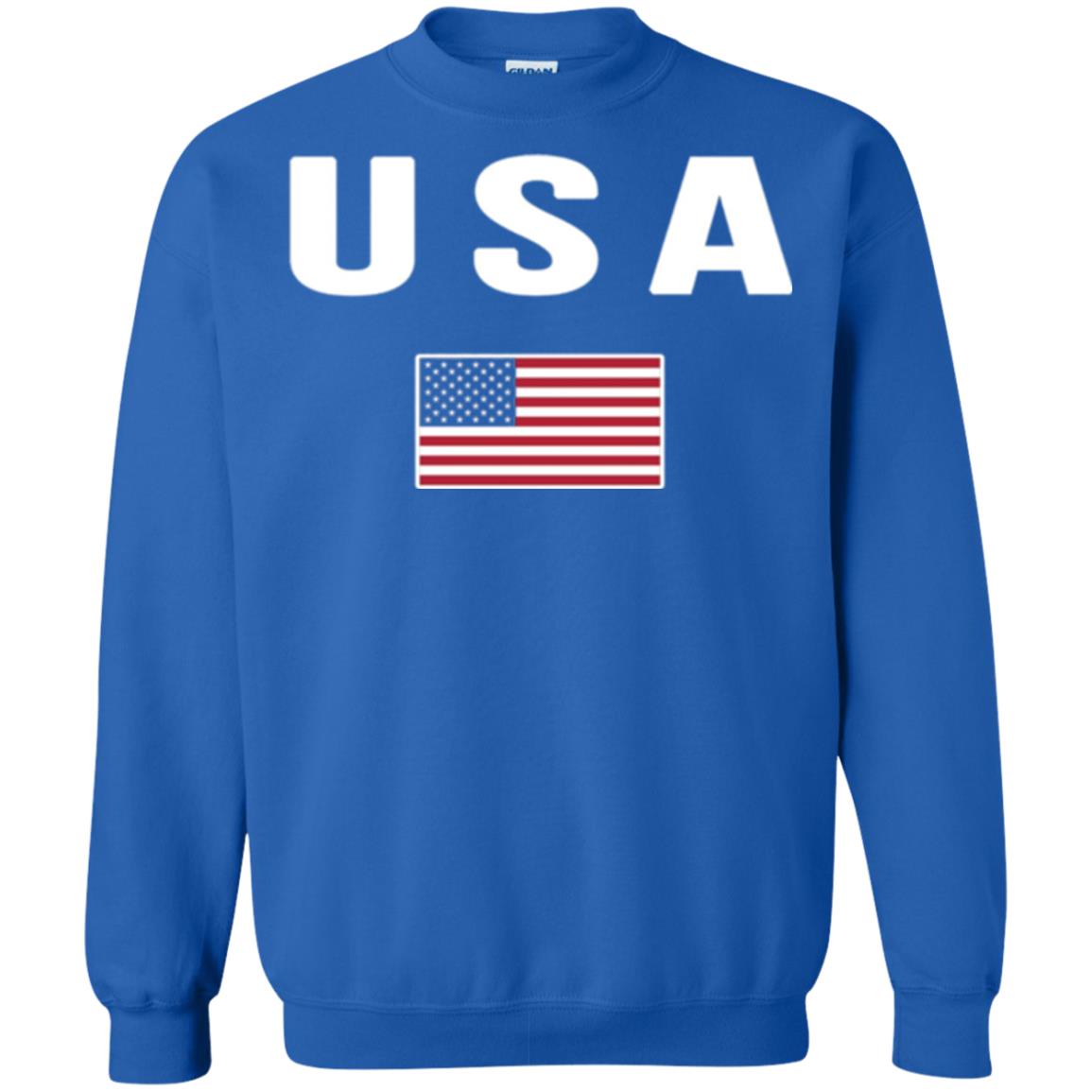 American Flag Us America United States T-shirt Royal