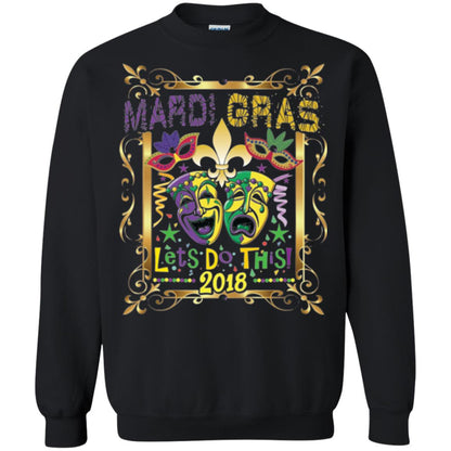 Mardi Gras Let_s Do This 2018 T-shirt Black