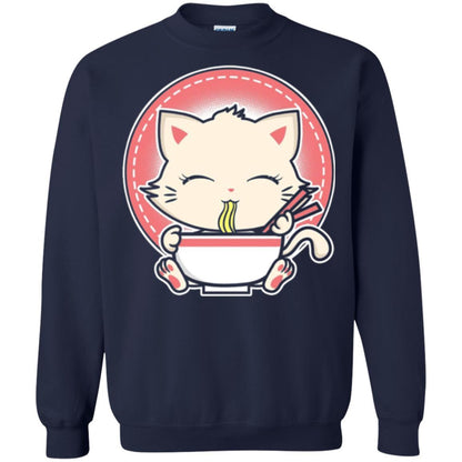 Anime T-shirt Kawaii Japanese Cat Ramen