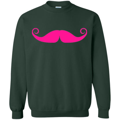 Pink Mustache T-shirt Funny Gift For Men Forest Green