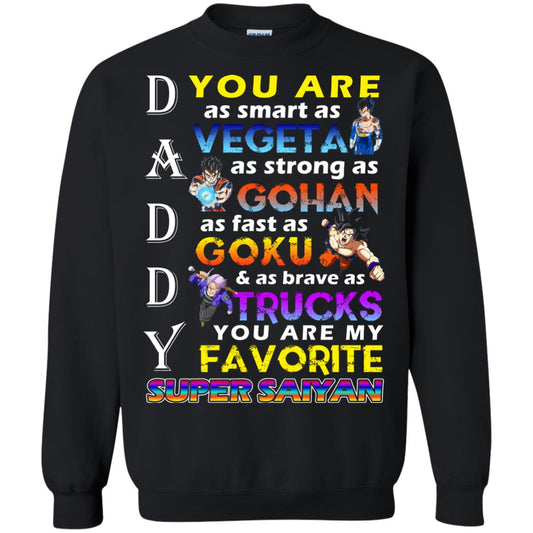 You Are As Smart As Vegeta Daddy T-shirt Black