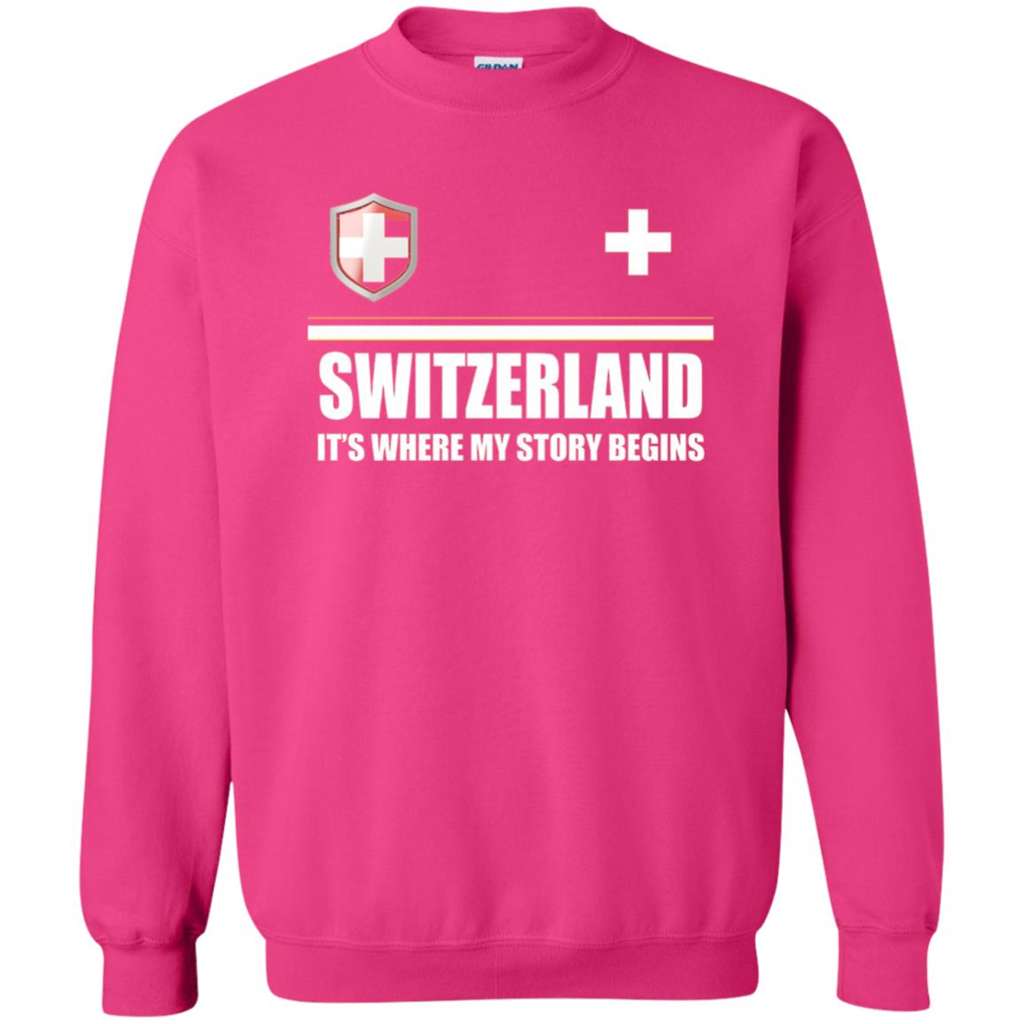 Switzerland Flag T-shirt Heliconia