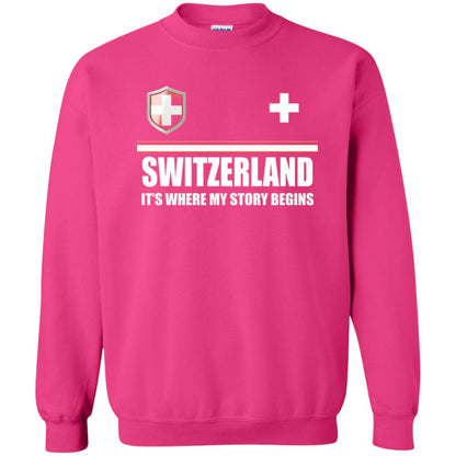 Switzerland Flag T-shirt Heliconia