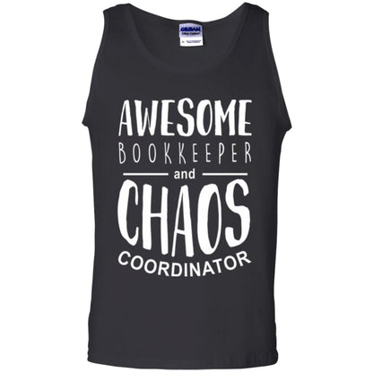 Bookeeper T-shirt Awesome Bookkeeper And Chaos Coordinator Black