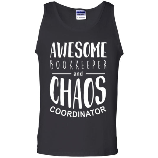 Bookeeper T-shirt Awesome Bookkeeper And Chaos Coordinator Black