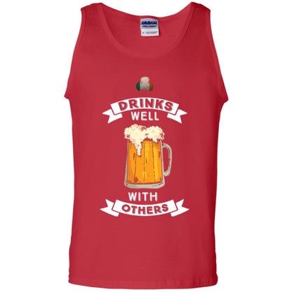 St. Patrick's Day T-shirt Drinks Well With Others Red