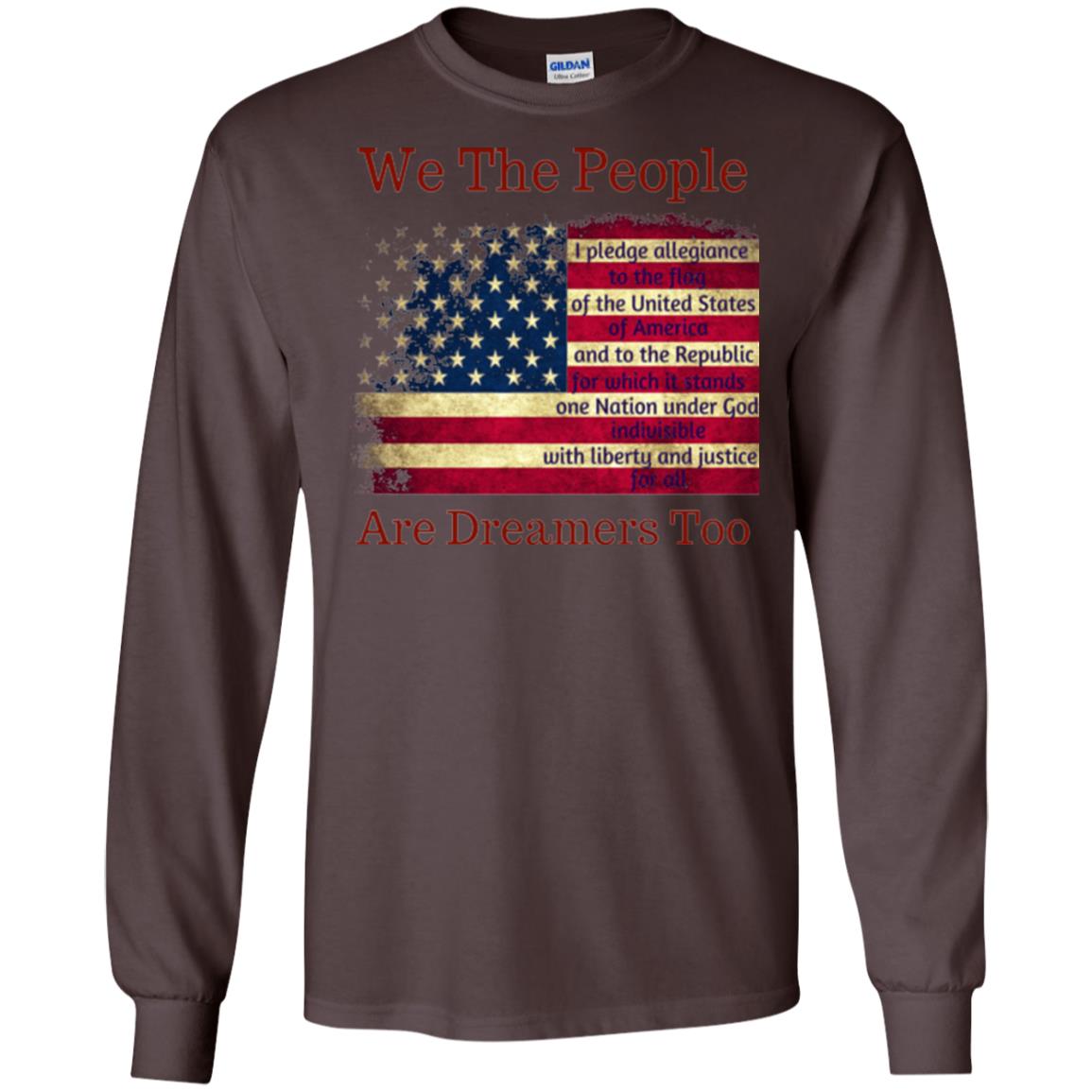 We Are People Are Dreamers Too Anti Trump T-shirt Dark Chocolate