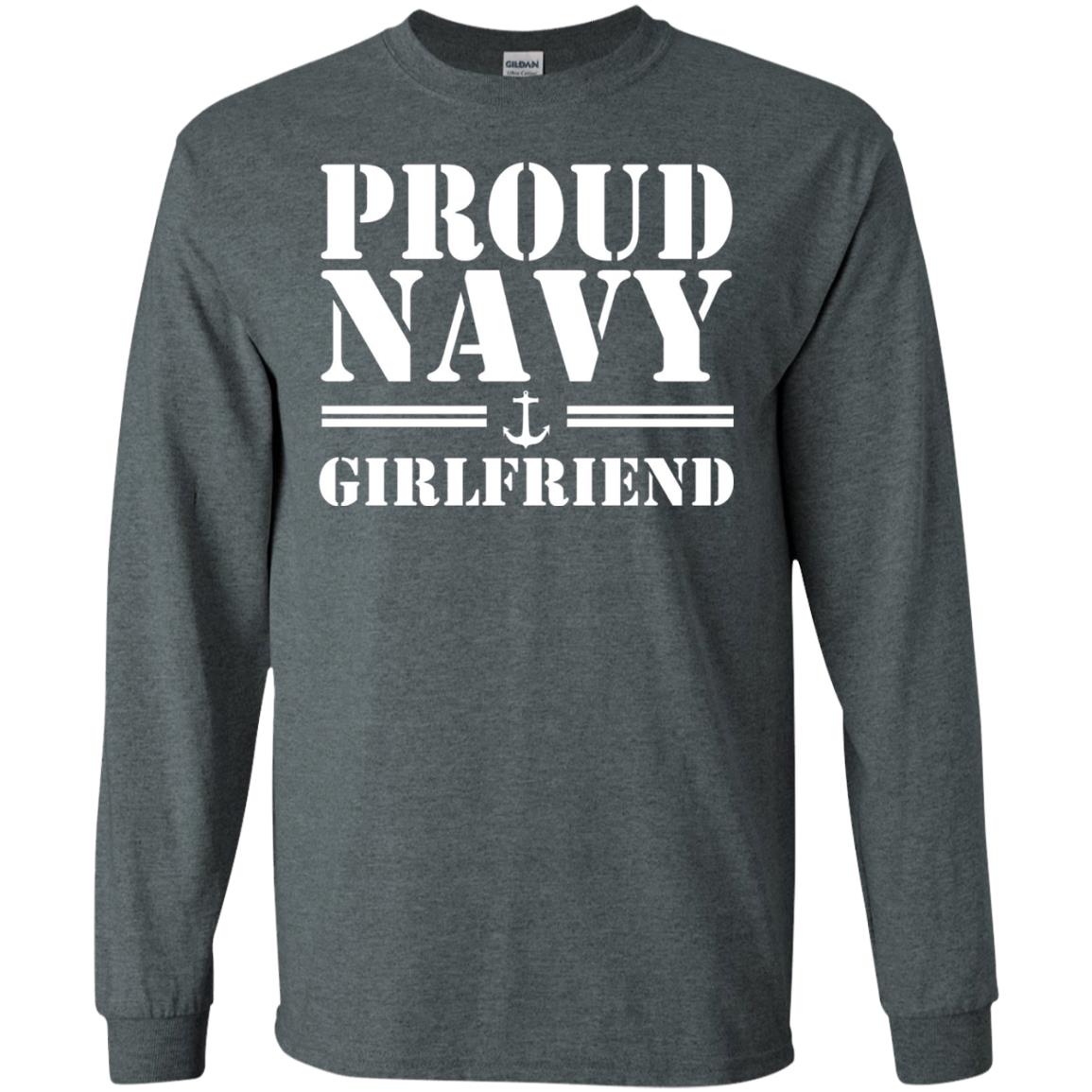 Pride U.s. Army Shirt Proud Navy Girlfriend Dark Heather