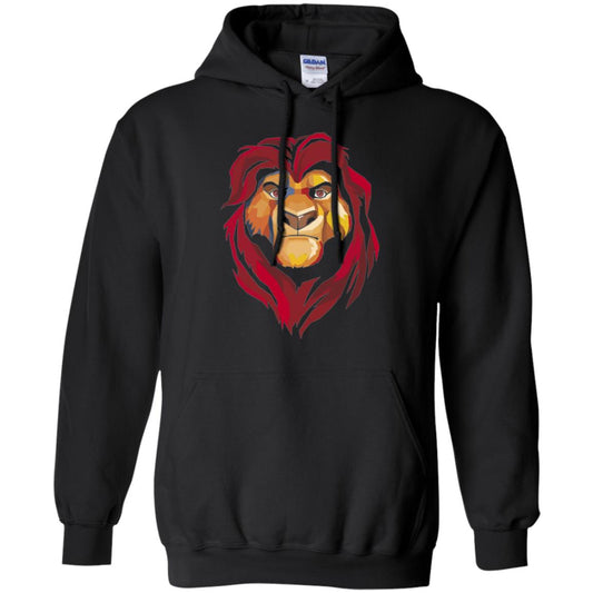 Cartoon Lover T-shirt Lion King Mufasa Geometrics Graphic Black
