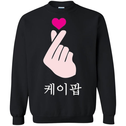 K-pop T-shirt Hand Symbol Cute Korean Music Black