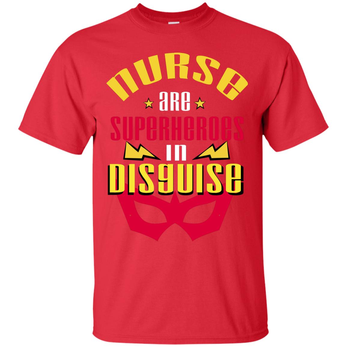 Nurse Are Superheroes In Disguise Movie Fan T-shirt Red