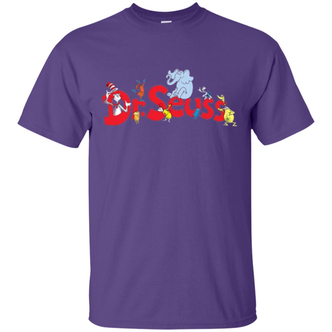 Dr. Seuss Family National Wear Red Day T-shirt Purple