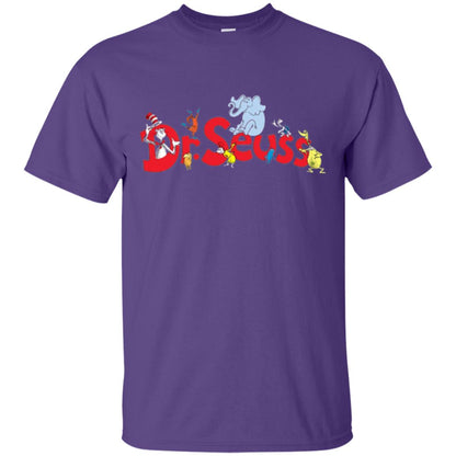 Dr. Seuss Family National Wear Red Day T-shirt Purple