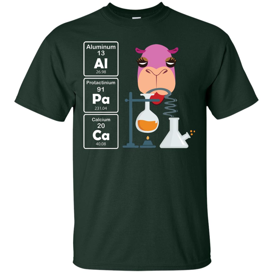 Al-pa-ca Funny Element Chemistry Alpaca Lover Shirt Forest