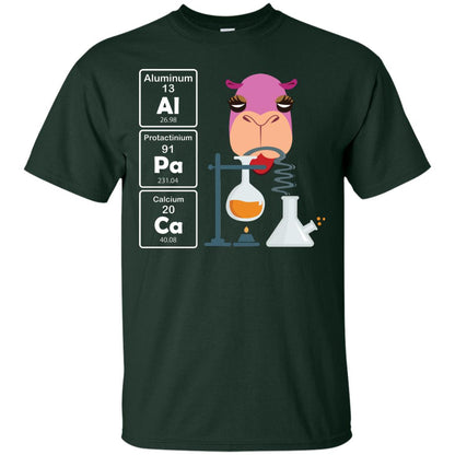 Al-pa-ca Funny Element Chemistry Alpaca Lover Shirt Forest