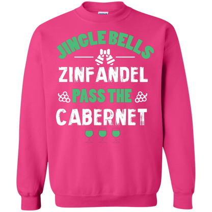 Christmas T-Shirt Jingle Bells Zinfandel Pass The Cabernet Heliconia