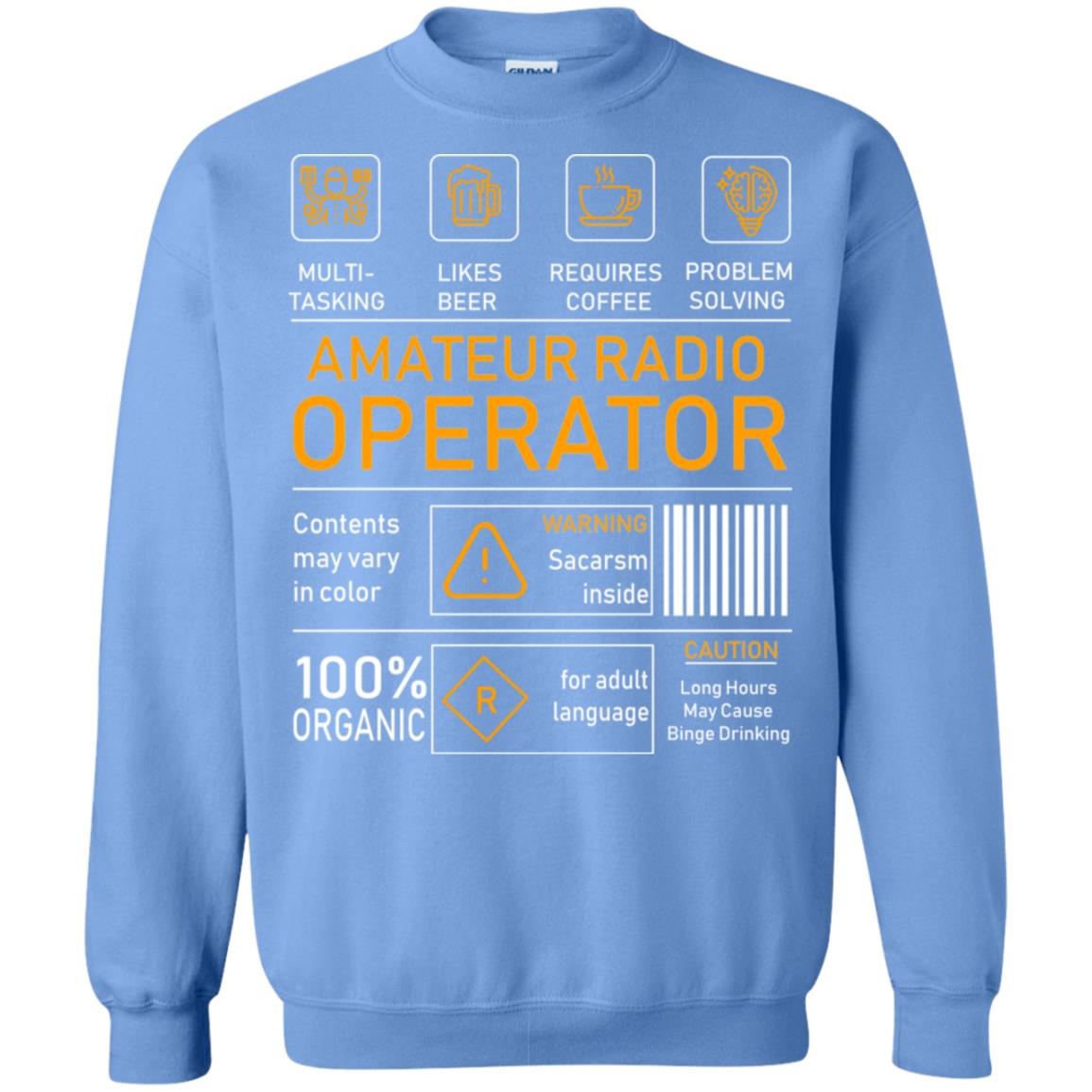 Amateur Radio Operator Gift Shirt Carolina Blue