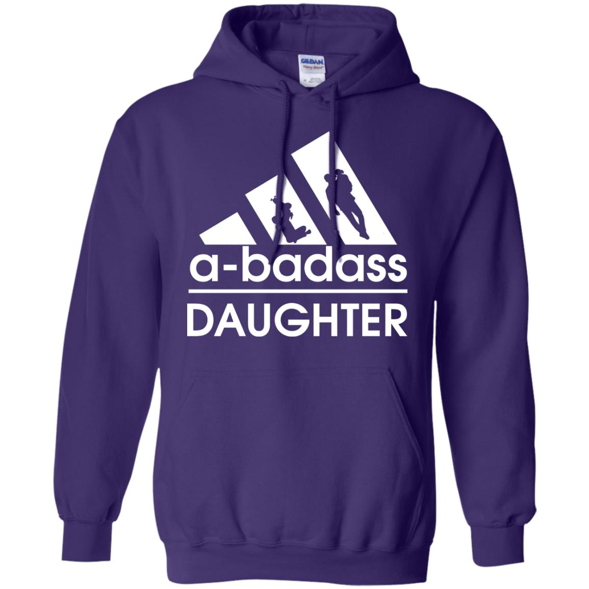 A Badass Daughter Shirt Purple