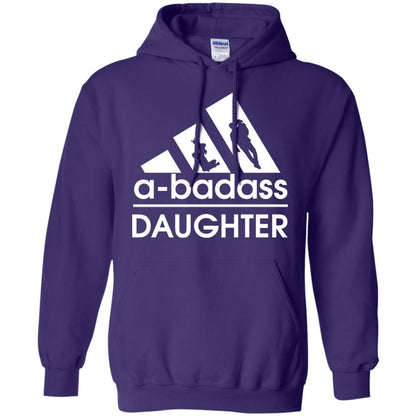 A Badass Daughter Shirt Purple