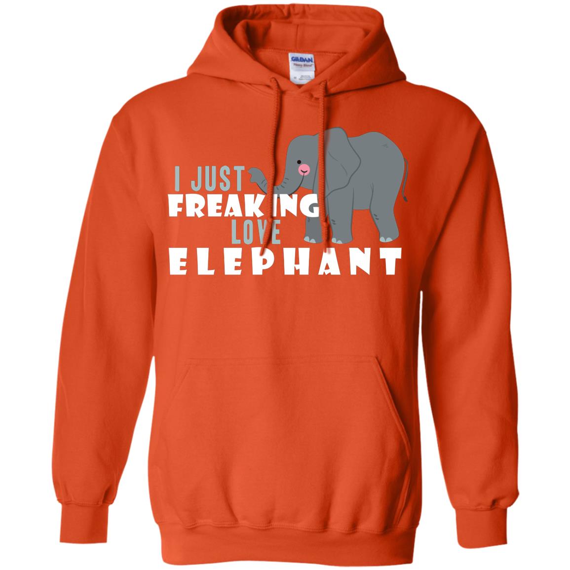 I Just Freaking Love Elephant Shirt Orange