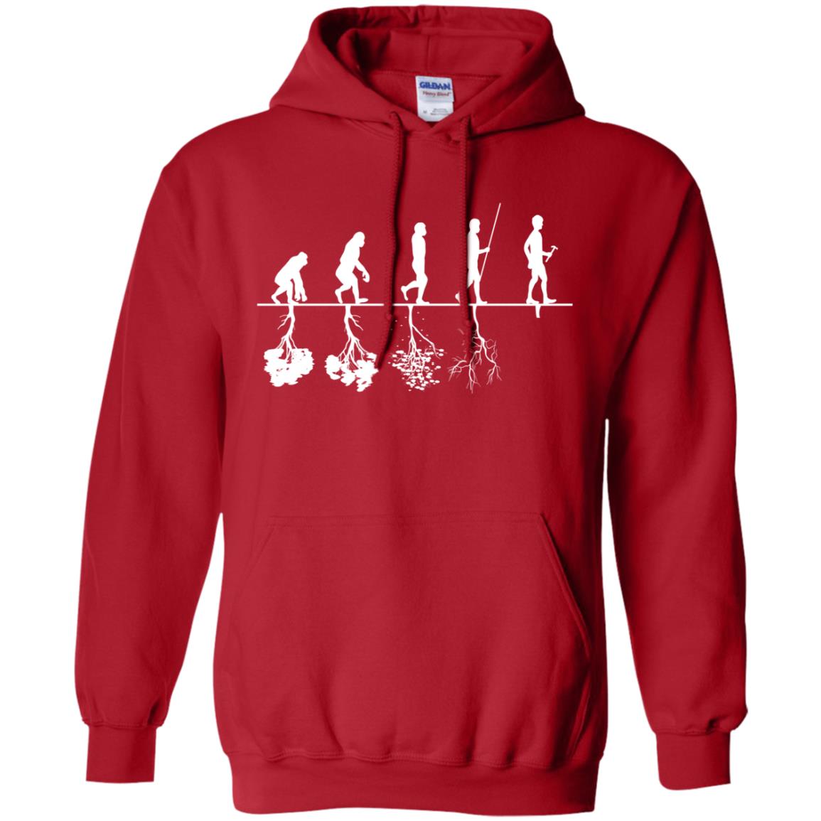 Evolution Tree Of Human Life Thinking Save Environment Shirt Red