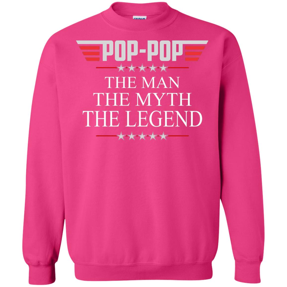 Pop-pop The Man The Myth The Legend Father_s Day T-shirt Heliconia