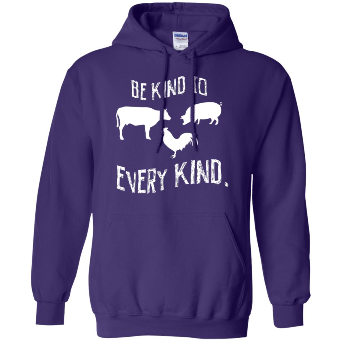 Be Kind To Every Kind Kindness Vegetarian Animal Lovers Gift Shirt Purple