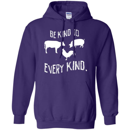 Be Kind To Every Kind Kindness Vegetarian Animal Lovers Gift Shirt Purple