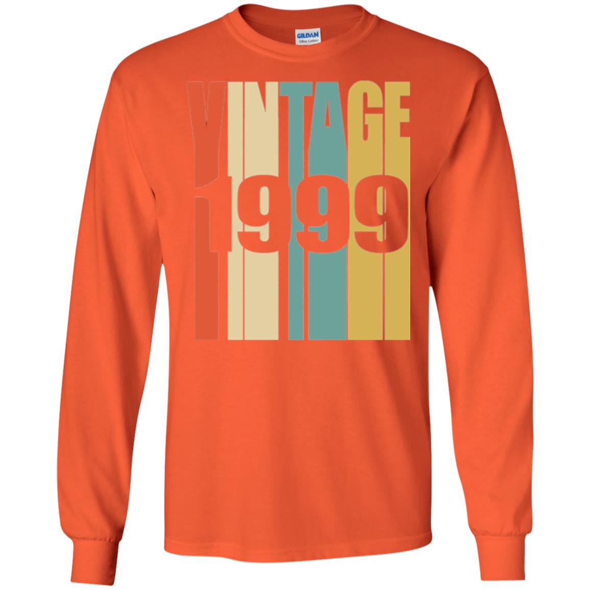 Brithday T-shirt Retro Vintage 1999 Orange