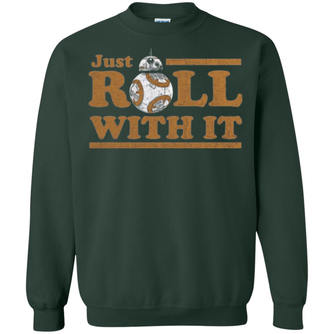 Movie T-shirt Just Roll With You Forest Green