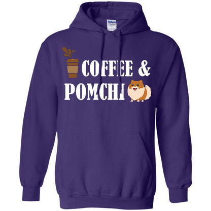 Coffee And Pomchi Lover Shirt Purple