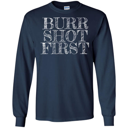 Alexander Hamilton Fan T-shirts Burr Shot First Navy