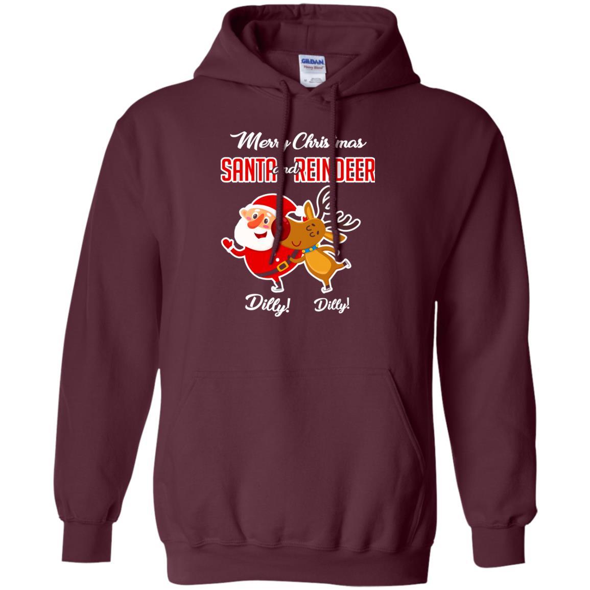 Christmas T-shirt Merry Christmas Dilly Dilly Maroon