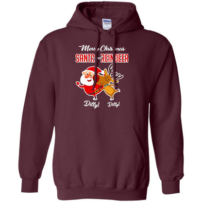 Christmas T-shirt Merry Christmas Dilly Dilly Maroon