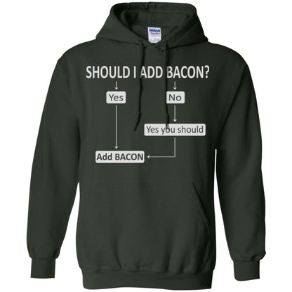 Bacon Lovers T-shirt Shoud I Add Bacon Forest Green