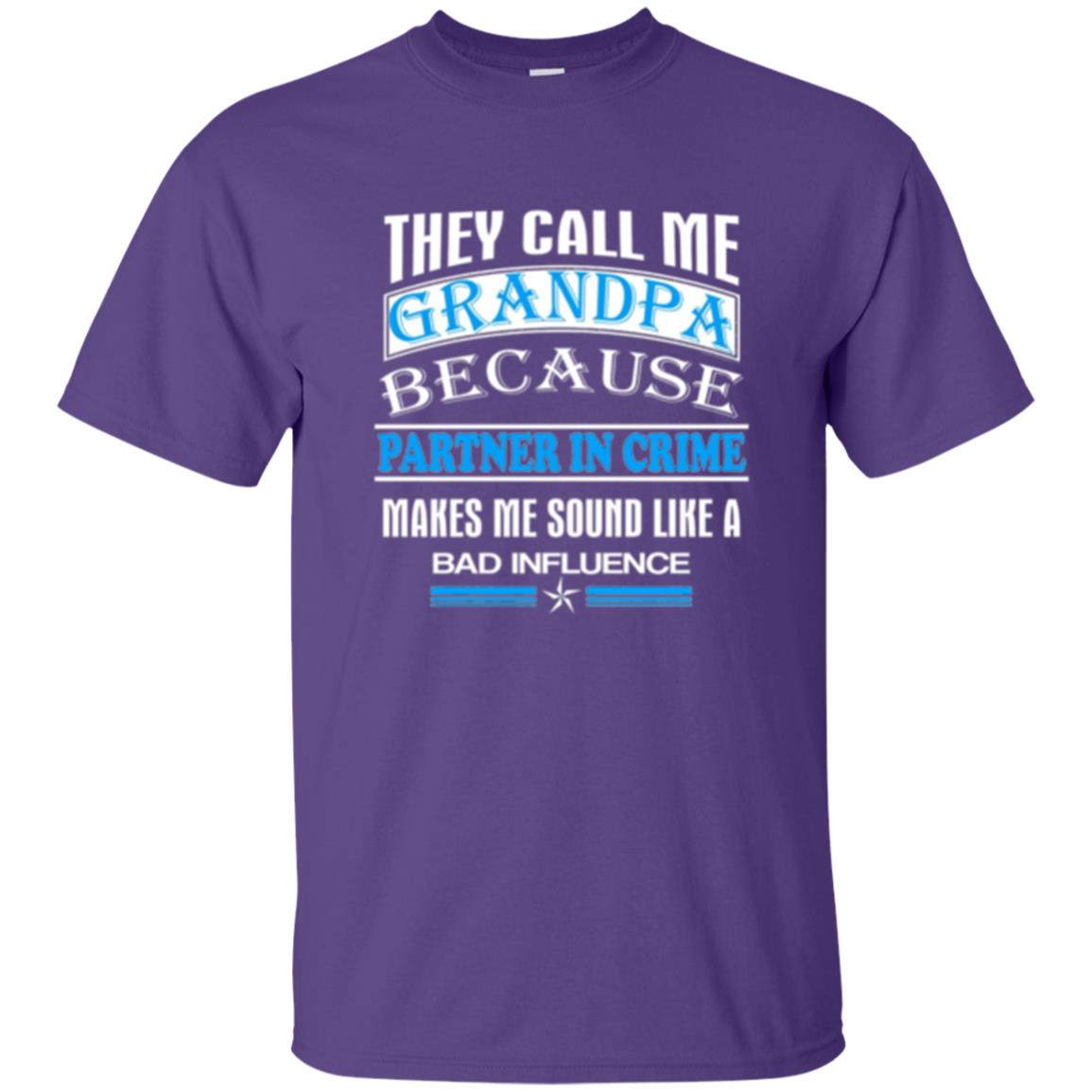 Family T-shirt They Call Me Grandpa Purple
