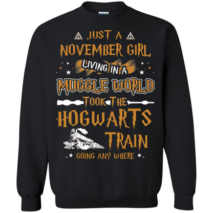 Just A November Girl Living In A Muggle World Took The Hogwarts Train Going Any Where Black