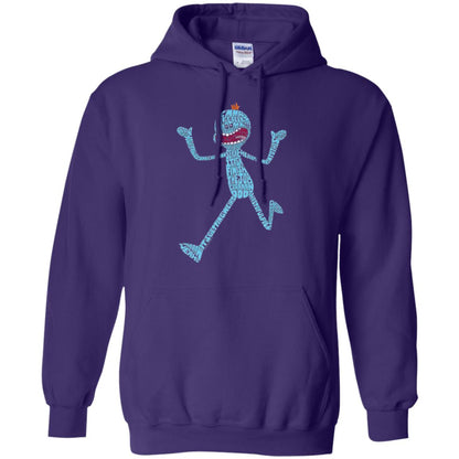 Cartoon T-shirt It_s Mr. Meeseeks Typography Purple