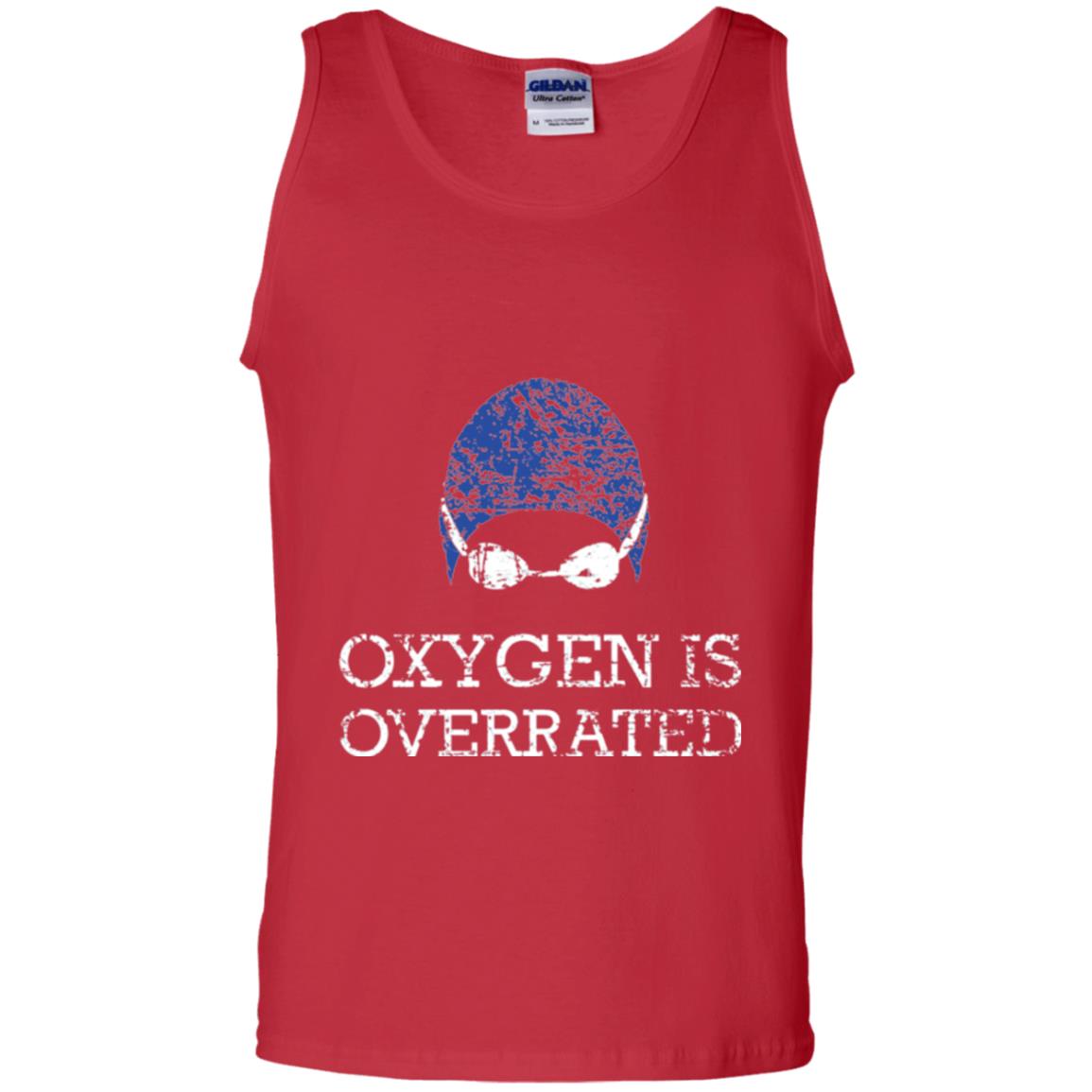 Swimming Lover T-shirt Oxygen Is Overrated Red