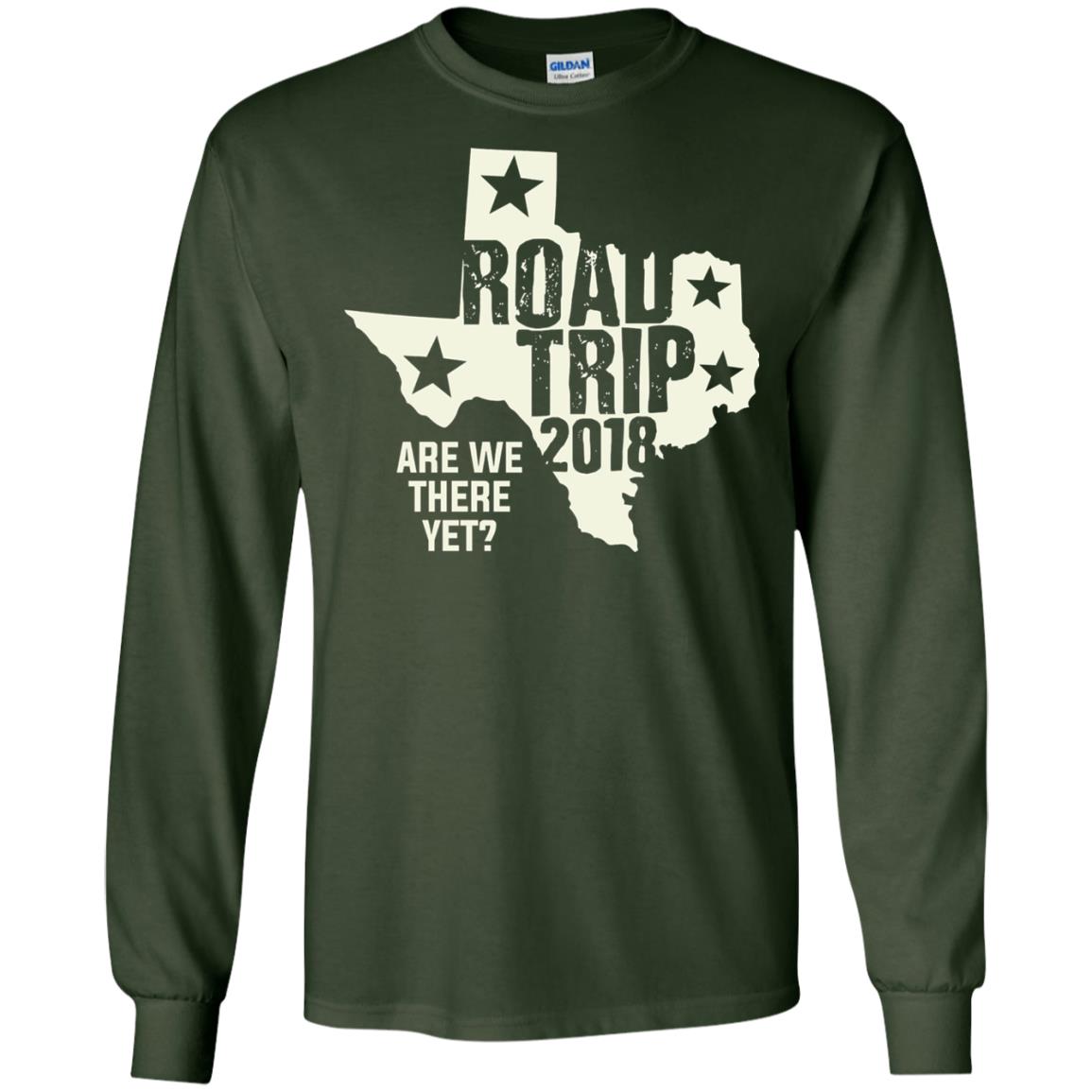 Texas Road Trip 2018 Funny Family Vacation Shirt Forest Green