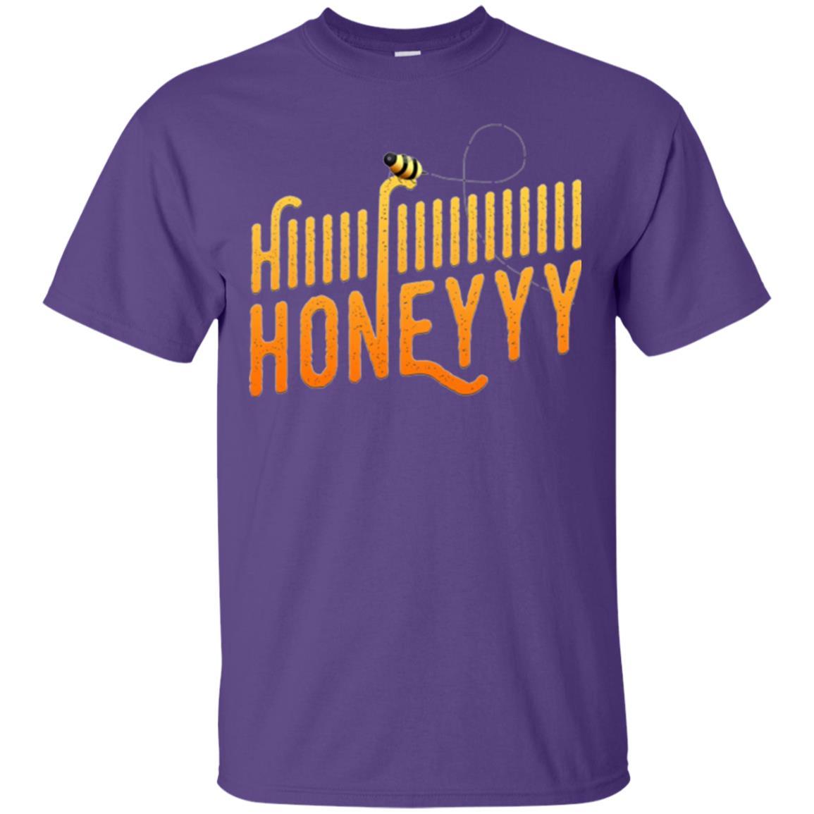 Bee T-shirt Hi Honey T-shirt Purple