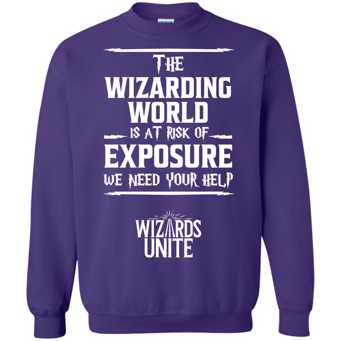 The Wizarding World Is At Risk Of Exposure Harry Potter T-shirt Purple