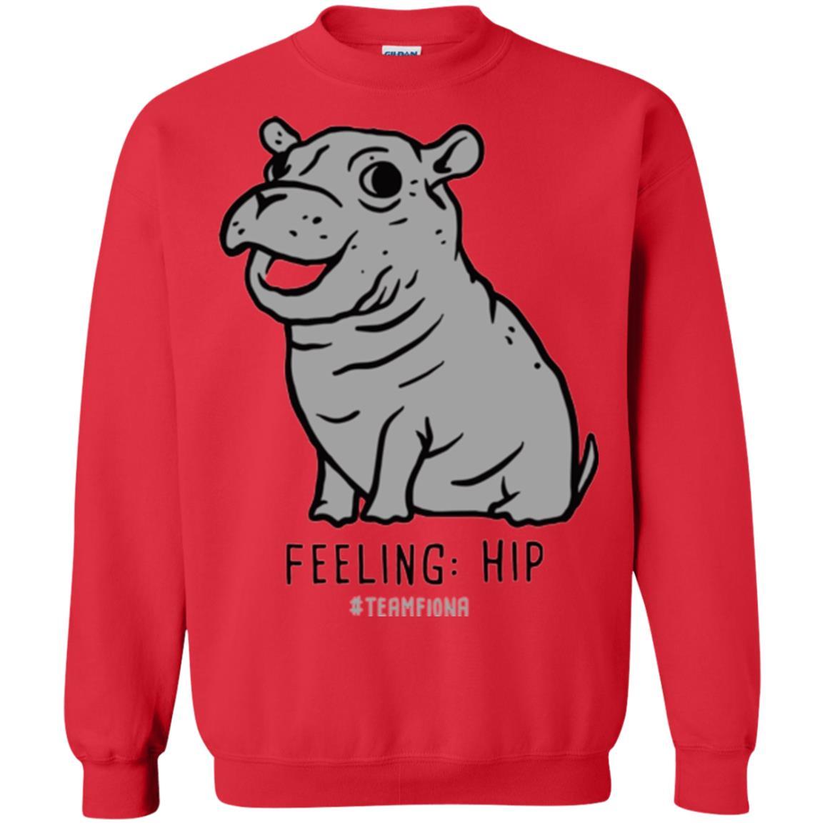 Fiona Hippo Lover T-shirt The Hippo Feeling Hip #teamfiona Red