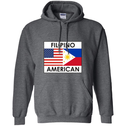 Filipino American T-shirt Philippines Usa Flags Dark Heather