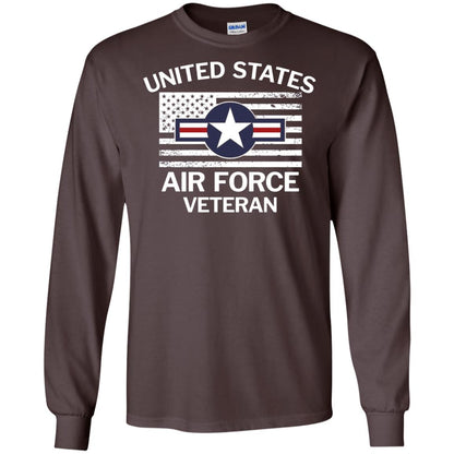 United States Air Force Veteran T-shirt Dark Chocolate