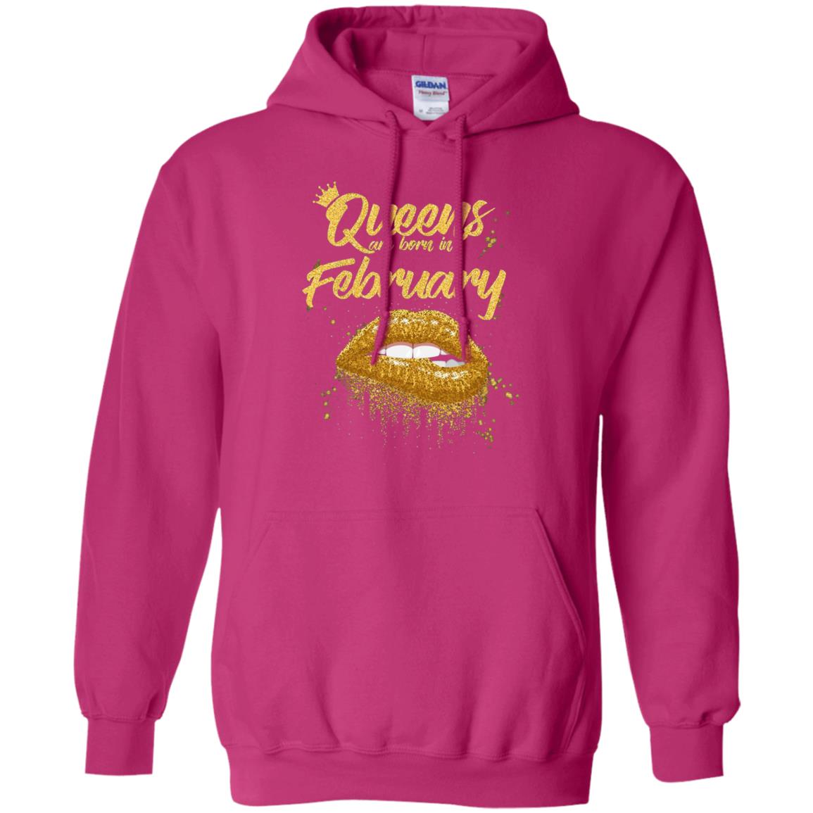 Black Women T-shirt Queens Are Born In February Birthday Heliconia
