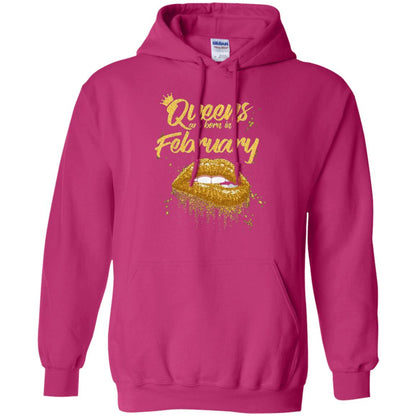 Black Women T-shirt Queens Are Born In February Birthday Heliconia